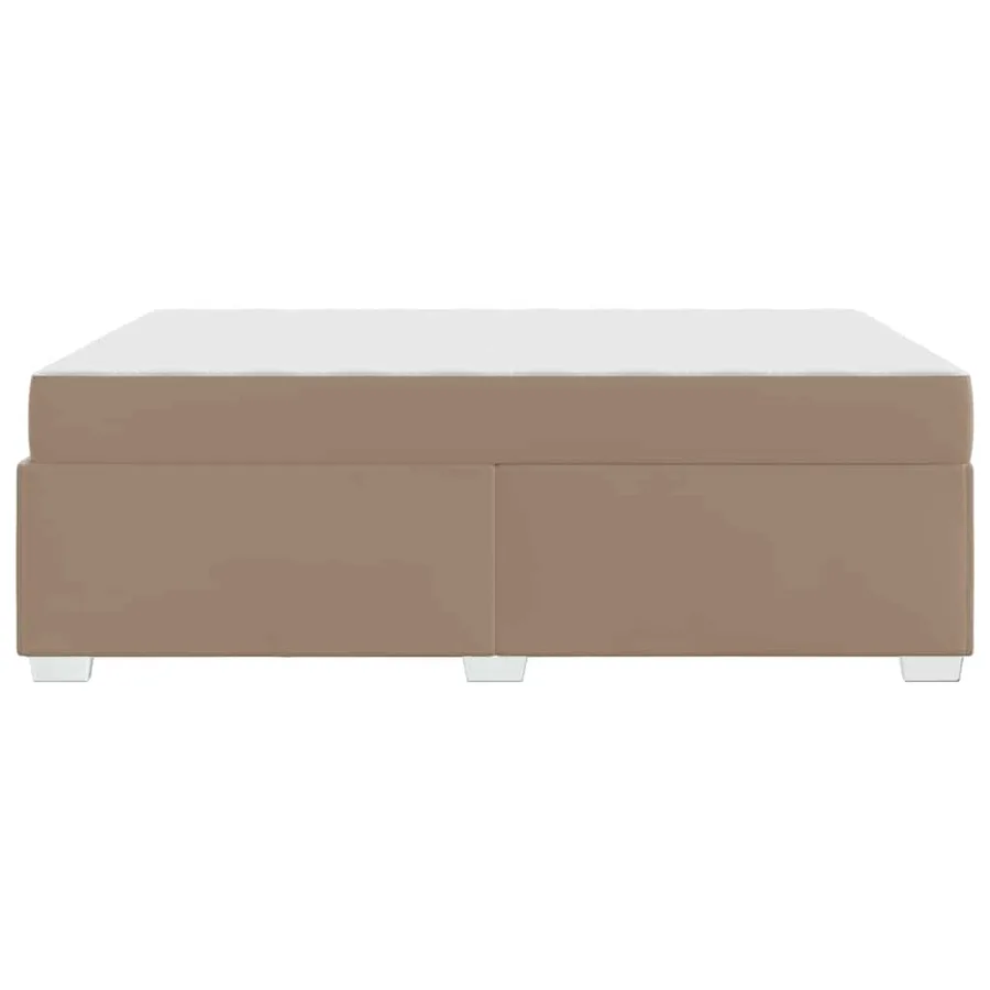 Cadre de lit avec matelas Cappuccino 140 x 200 cm tissu - 6