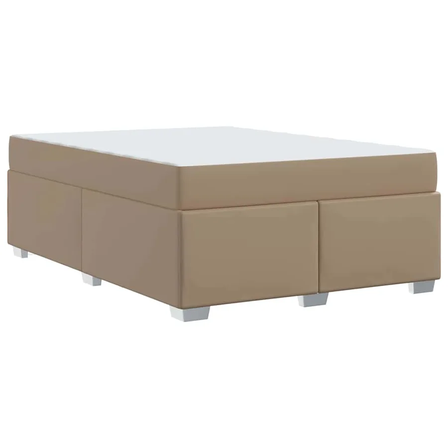 Cadre de lit avec matelas Cappuccino 140 x 200 cm tissu - 7