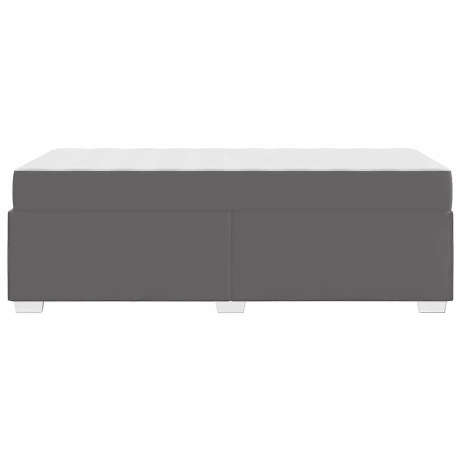 Cadre de lit avec matelas Gris 80 x 200 cm tissu - 6