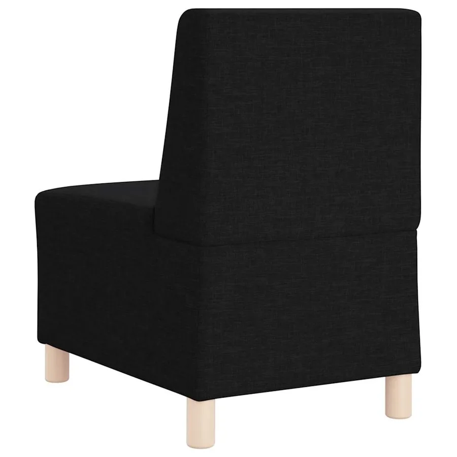 Unité de Sofa Modulaire Sans Accoudoirs 2 pcs Noir - 7