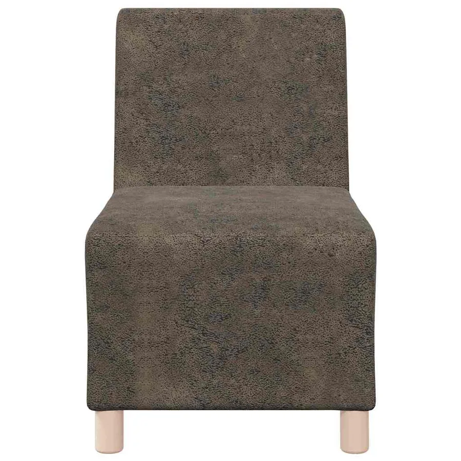 Unité de Sofa Modulaire Sans Accoudoirs 2 pcs Gris foncé - 5