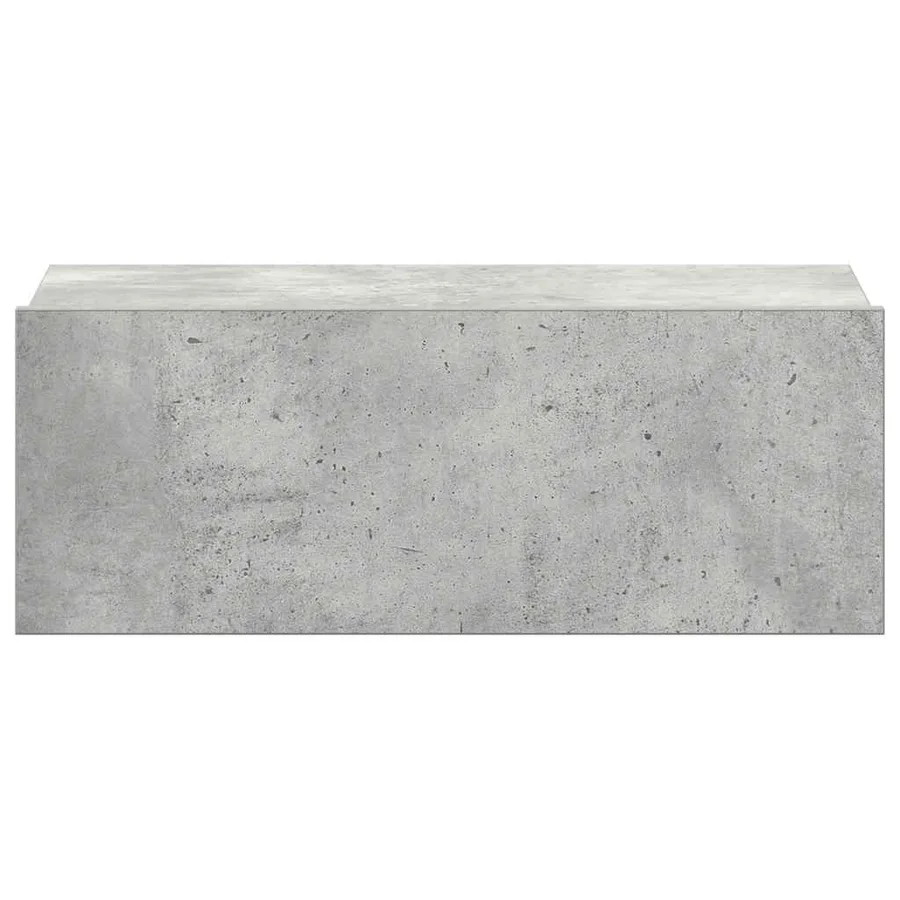 Tables de chevet flottantes 2 pcs Gris béton Bois d'ingénierie - 7