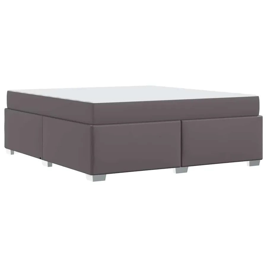 Cadre de lit Gris 180 x 200 cm tissu - 7