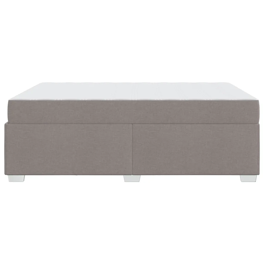 Cadre de lit avec matelas Taupe 140 x 200 cm tissu - 7