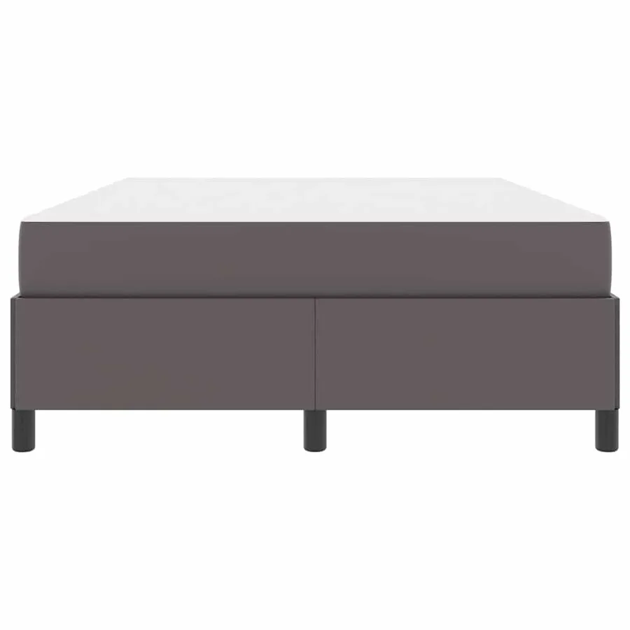 Cadre de lit avec matelas Gris 140 x 190 cm tissu - 7