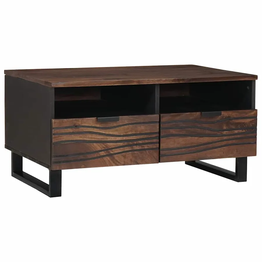 Table basse Noyer 80 x 54 x 40 cm Bois d'ingénierie