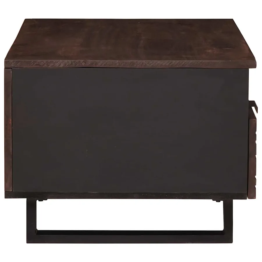Table basse Noyer 80 x 54 x 40 cm Bois d'ingénierie - 4