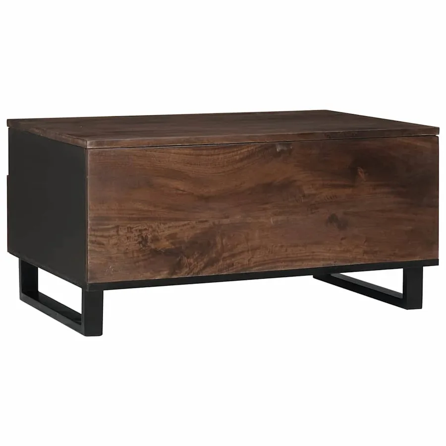 Table basse Noyer 80 x 54 x 40 cm Bois d'ingénierie - 5