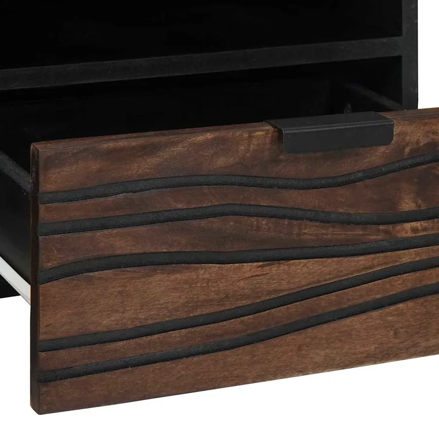 Table basse Noyer 80 x 54 x 40 cm Bois d'ingénierie - 7