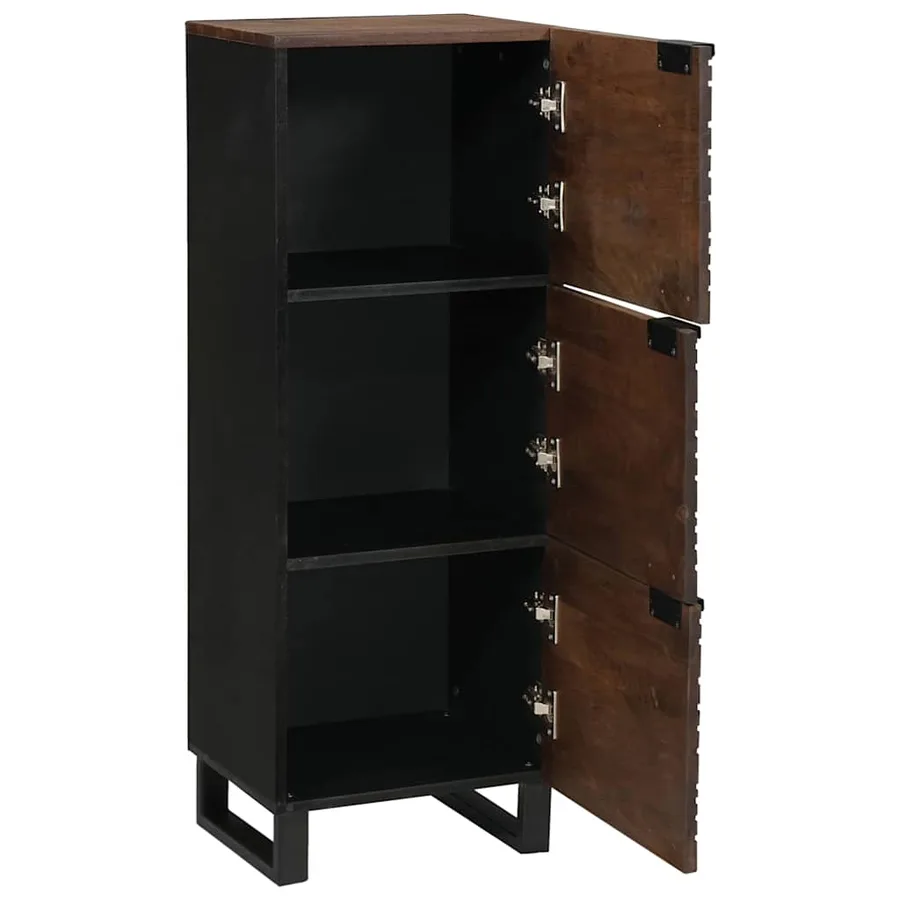 Highboard Marron 40 x 33 x 110 cm bois de manguier massif - 2