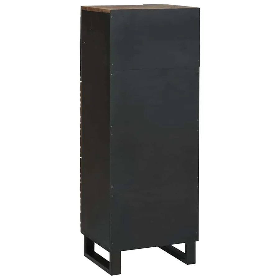 Highboard Marron 40 x 33 x 110 cm bois de manguier massif - 5