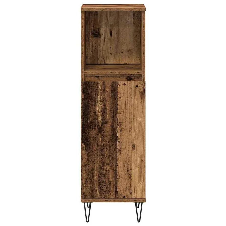 Ensemble de mobilier de salle de bain 3 pcs Bois Ancien - 6