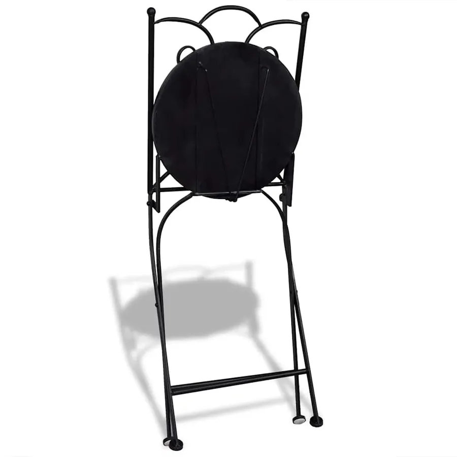 Chaises pliables de bistro 2 pcs Céramique Terre cuite - 6