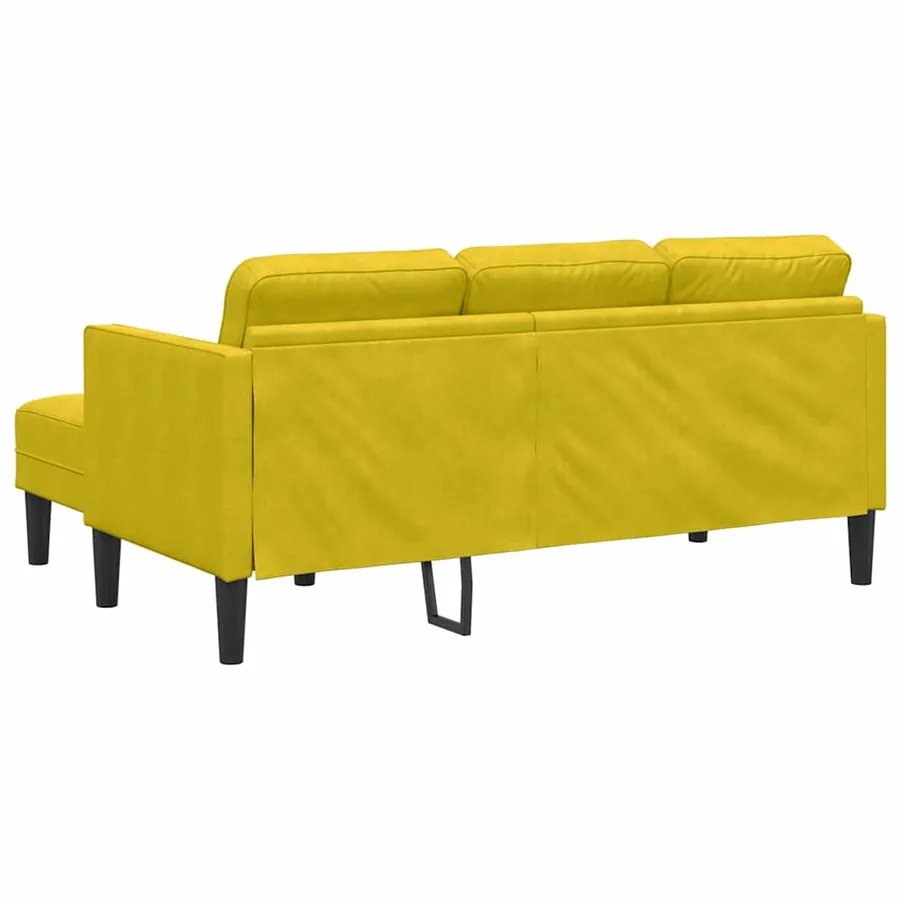 Ensemble de Canapés avec coussin Jaune Polyester - 6