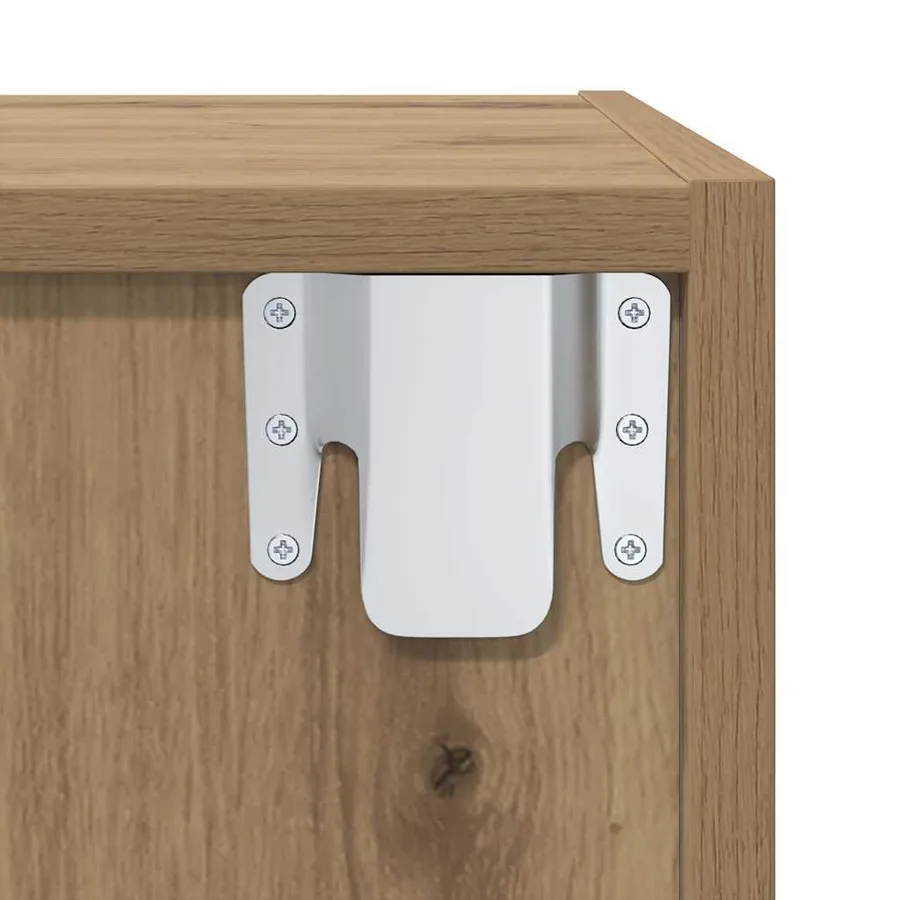 Ensemble meuble TV 2 pcs Marron Bois d'ingénierie - 7
