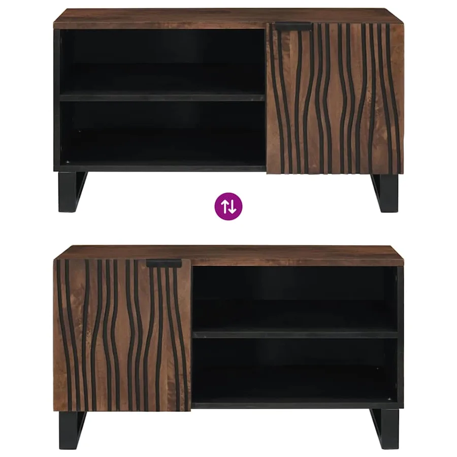 Unites TV Noyer 80 x 33 x 46 cm Bois d'ingénierie - 10