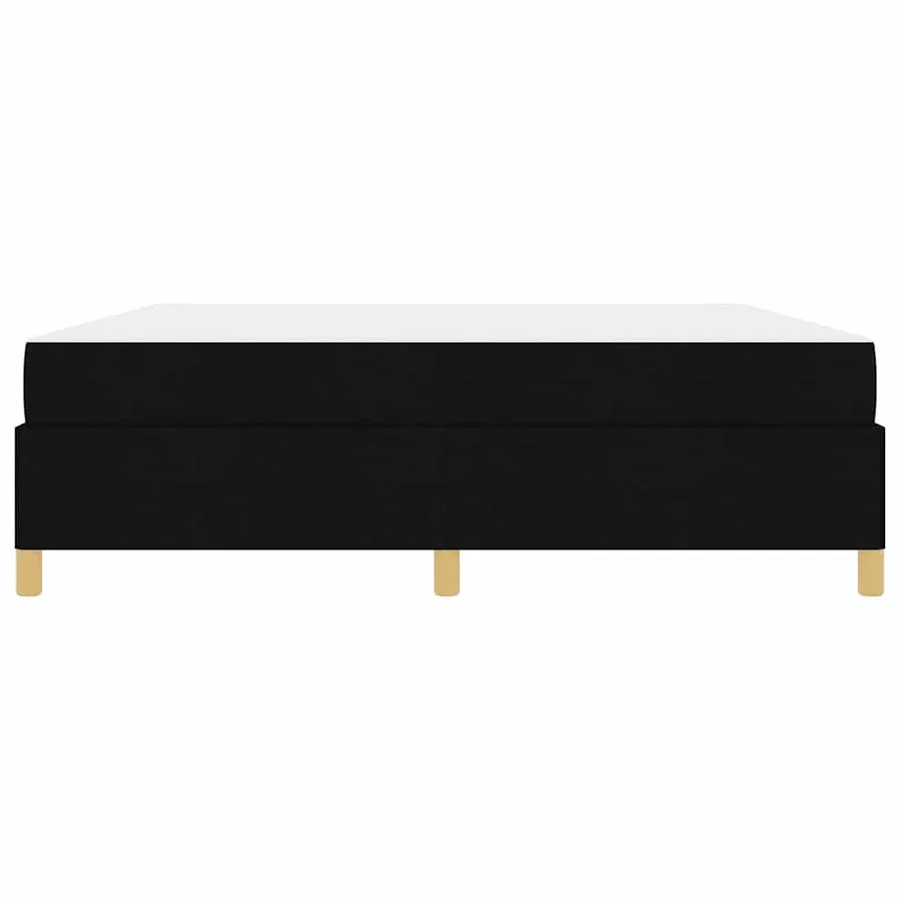 Cadre de lit avec matelas Noir 180 x 200 cm tissu - 7