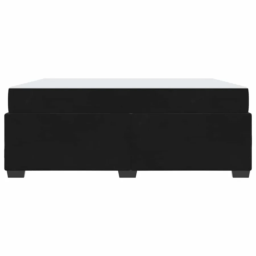 Cadre de lit avec matelas Noir 180 x 200 cm tissu - 5