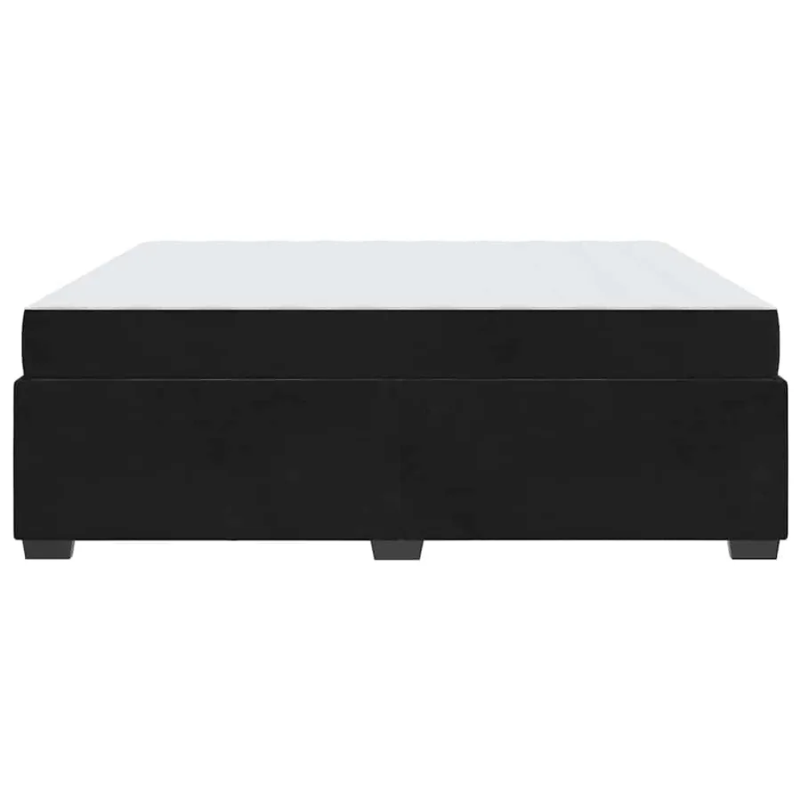 Cadre de lit avec matelas Noir 180 x 200 cm tissu - 6