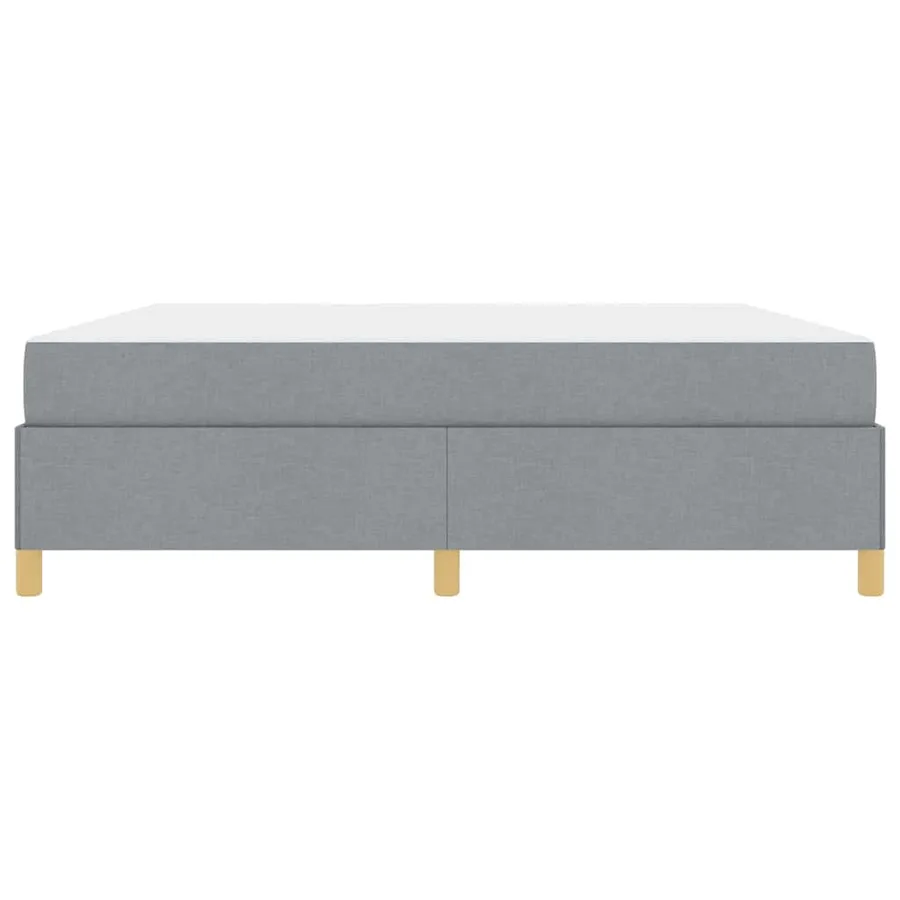 Cadre de lit avec matelas Gris clair 180 x 200 cm tissu - 7