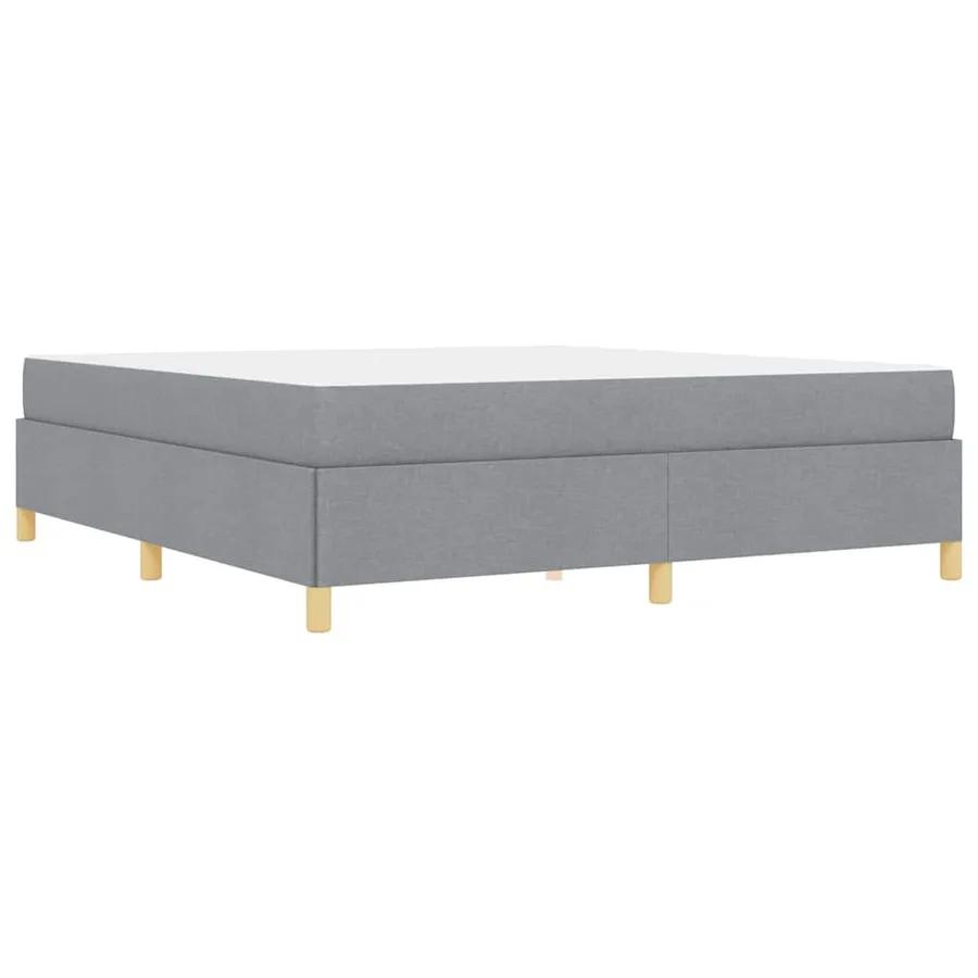 Cadre de lit avec matelas Gris clair 180 x 200 cm tissu - 9