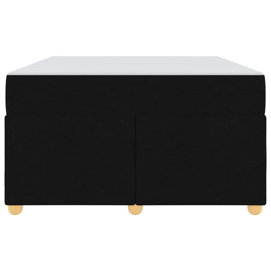 Cadre de lit avec matelas Noir 120 x 190 cm tissu - 5