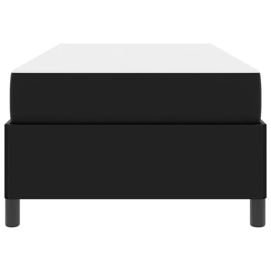 Cadre de lit avec matelas Noir 90 x 190 cm tissu - 7