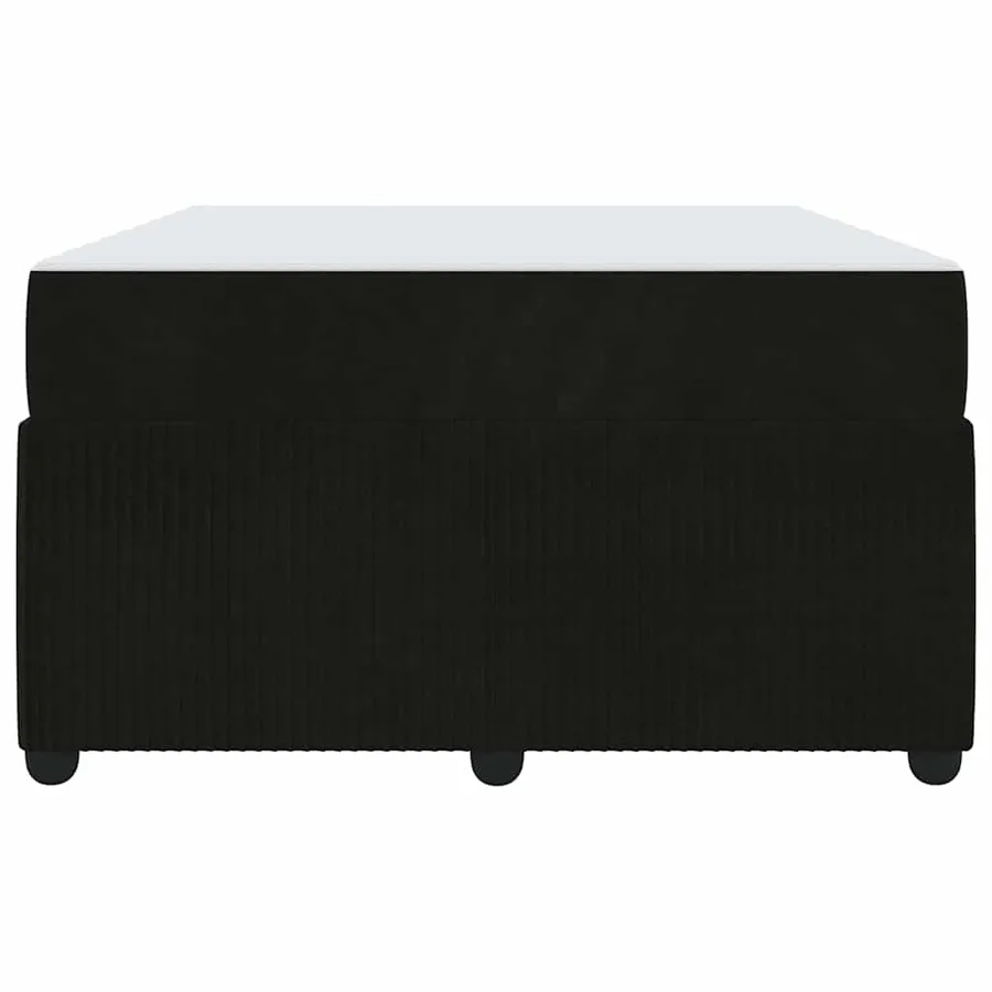 Cadre de lit avec matelas Noir 120 x 190 cm tissu - 5
