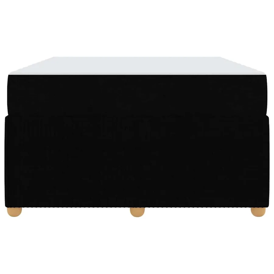 Cadre de lit avec matelas Noir 120 x 190 cm tissu - 5