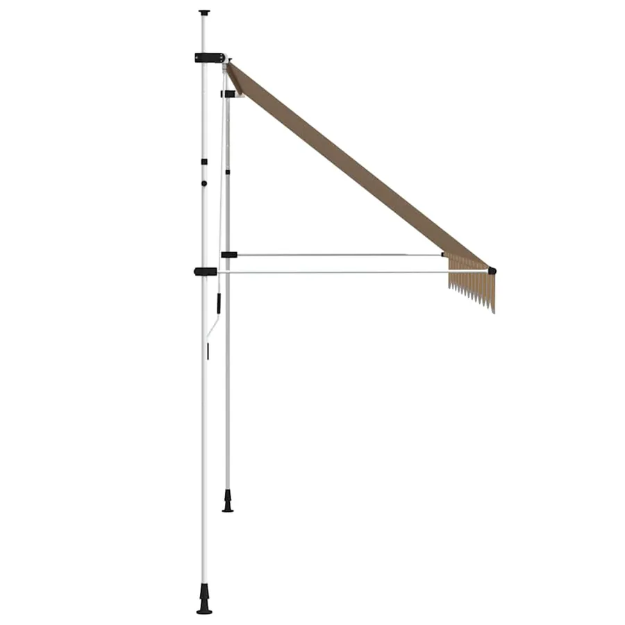 Manual retractable awning 300 cm yellow and blue stripes - 4