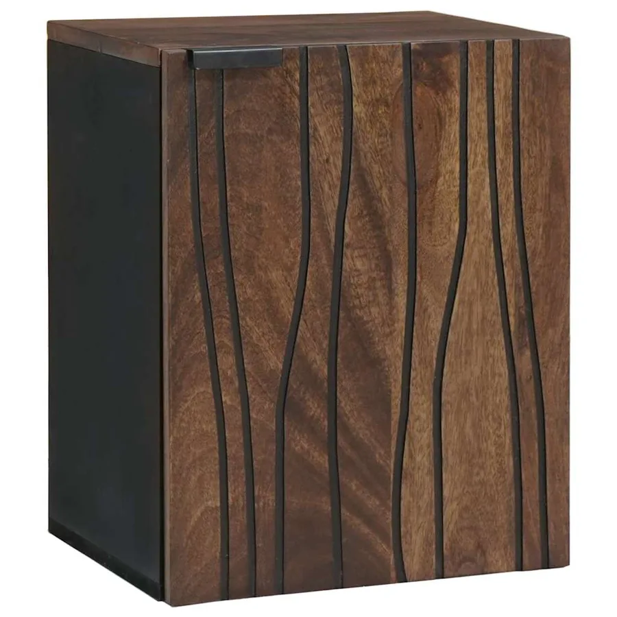 Meuble de Lavabo de Salle de Bain Noyer 38 x 33,5 x 48 cm - 2