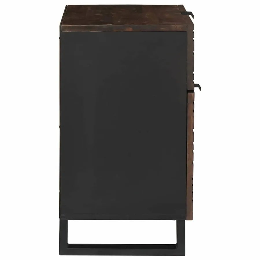 Table de chevet Noyer 50 x 33 x 60 cm Bois d'ingénierie - 4