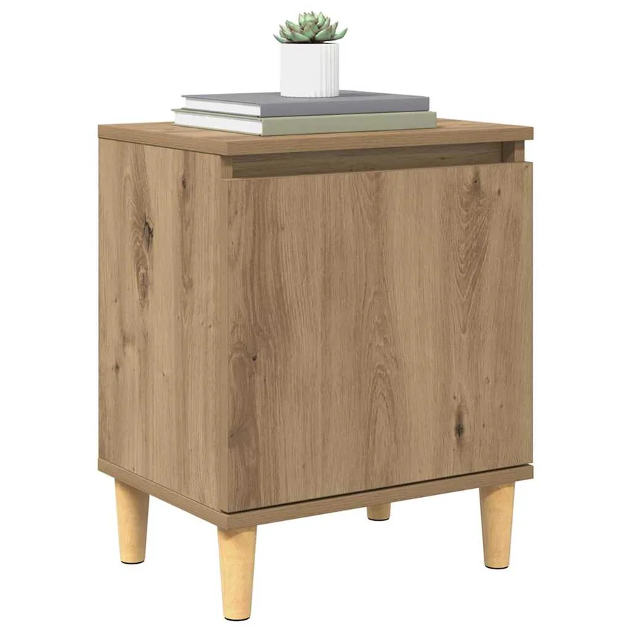 Cabinet de chevet Chêne artisanal 40 x 30 x 50 cm - 3