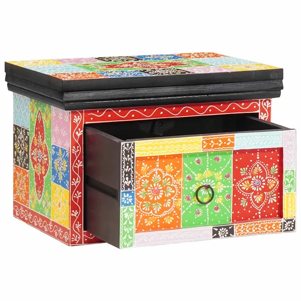 Cabinet de chevet avec tiroir Multicolore 40 x 30 x 28 cm