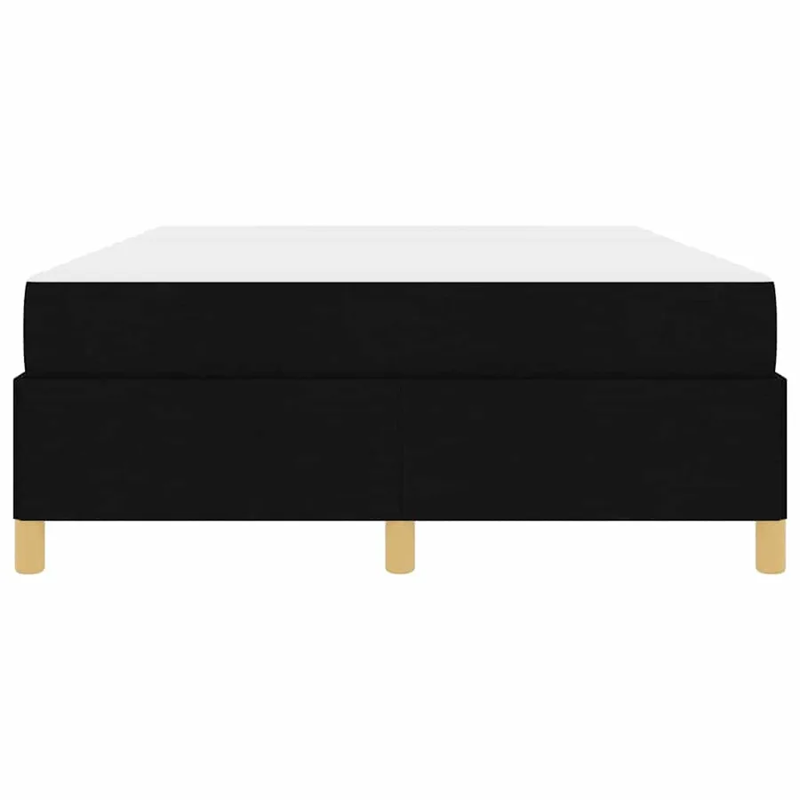 Cadre de lit avec matelas Noir 140 x 190 cm tissu - 7