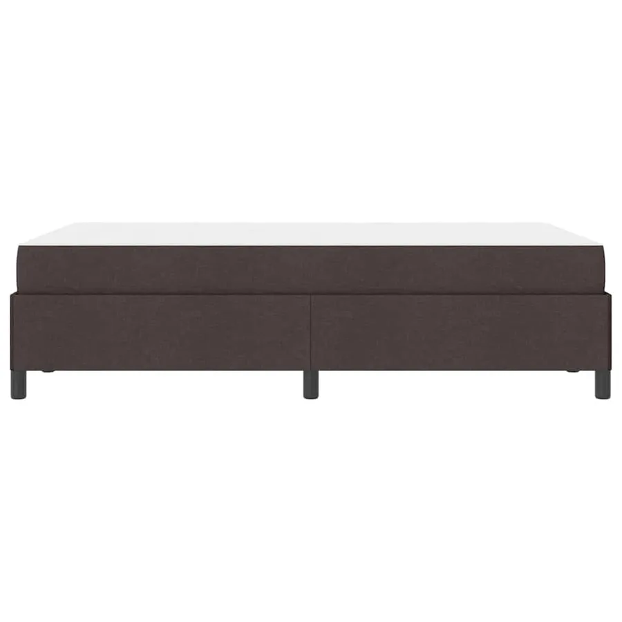 Lit à ressorts Marron foncé 120 x 190 cm tissu - 6