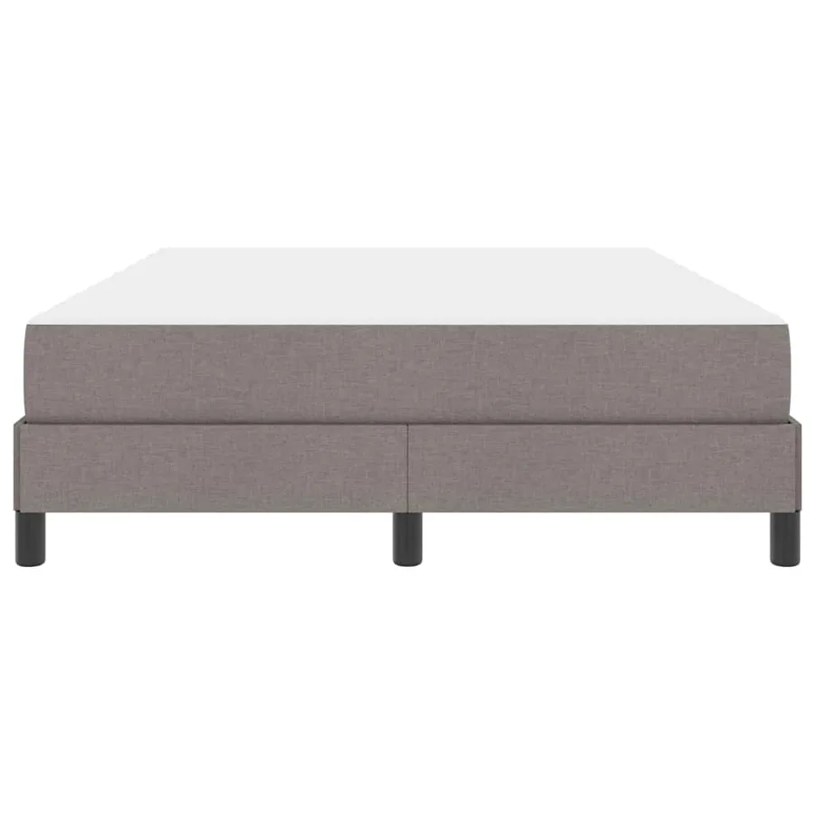 Lit à ressorts avec matelas Taupe 140 x 190 cm tissu - 7