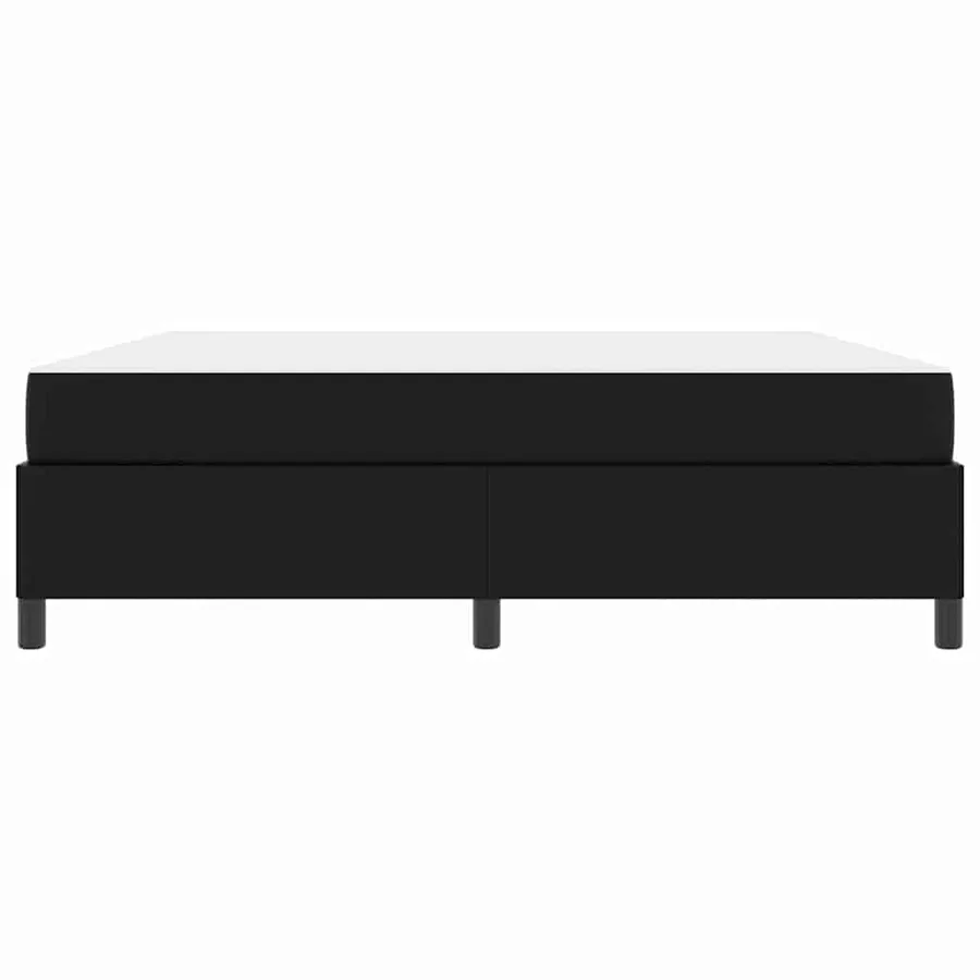Cadre de lit avec matelas Noir 180 x 200 cm tissu - 7