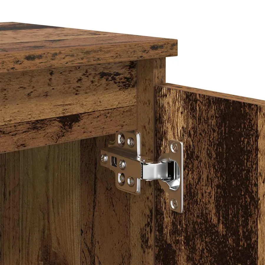 Cabinet de chevet Bois ancien 40 x 30 x 50 cm Bois d'ingénierie - 10