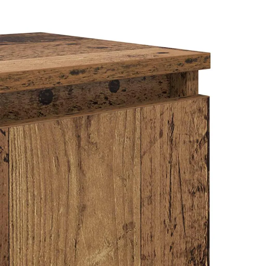 Cabinet de chevet Bois ancien 40 x 30 x 50 cm Bois d'ingénierie - 9