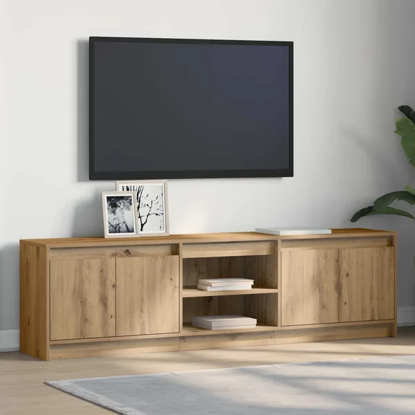 Unites TV 180 x 34 x 50 cm Marron Bois d'ingénierie