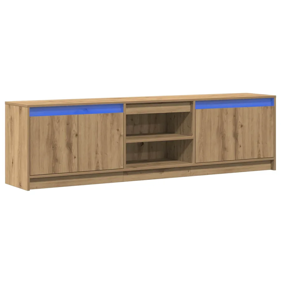 Unites TV 180 x 34 x 50 cm Marron Bois d'ingénierie - 2