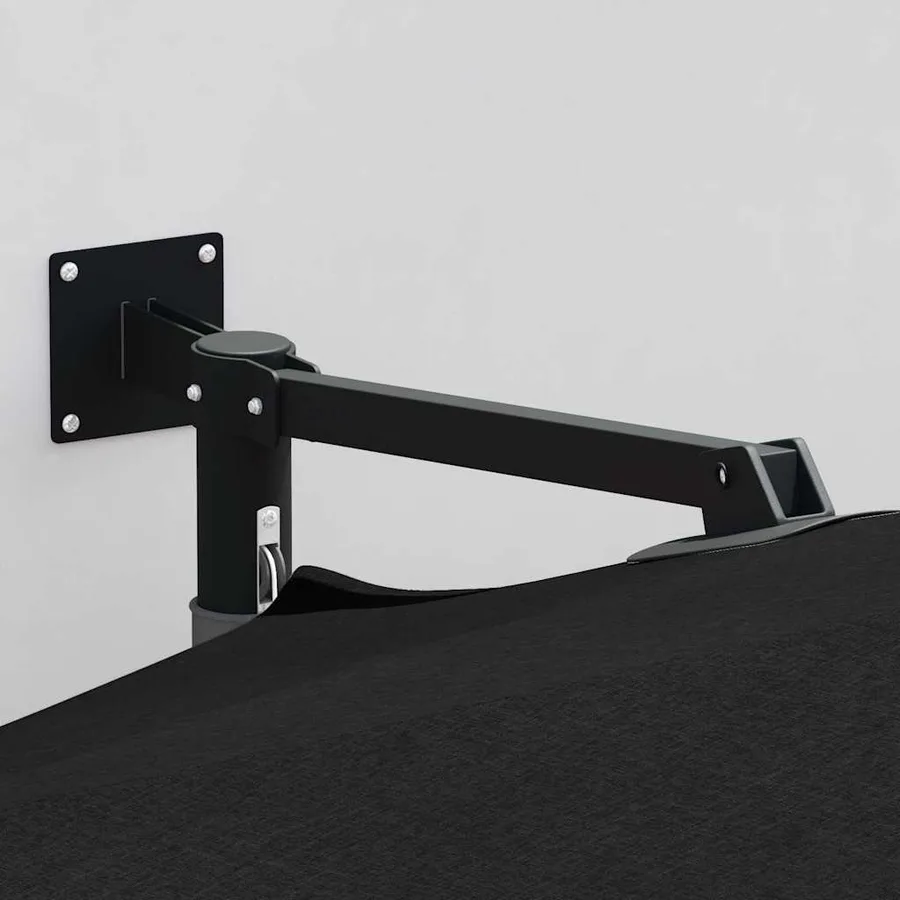 Parasol de jardin Noir 248 x 248 x 148 cm Polyester et Acier - 3
