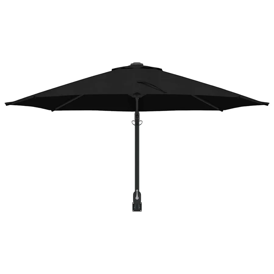 Parasol de jardin Noir 248 x 248 x 148 cm Polyester et Acier - 4