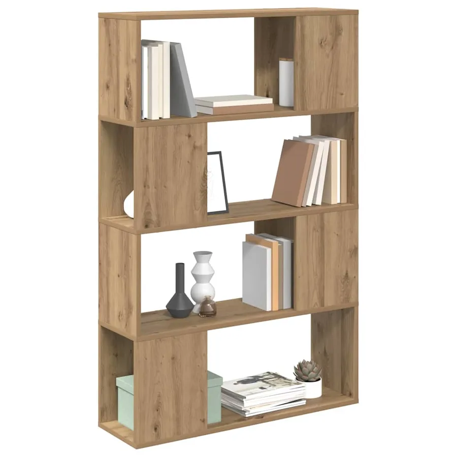 Ensemble meuble TV 80 x 24 x 125 cm Marron Bois d'ingénierie - 3