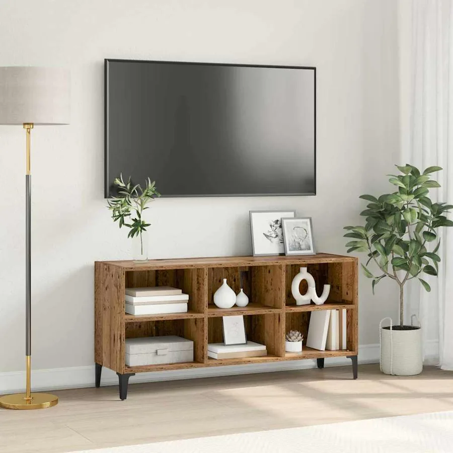 Ensemble meuble TV Marron 103,5 x 30 x 50 cm Bois d’ingénierie