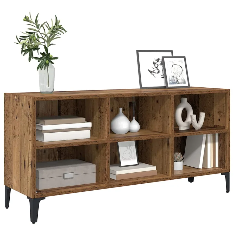 Ensemble meuble TV Marron 103,5 x 30 x 50 cm Bois d’ingénierie - 3