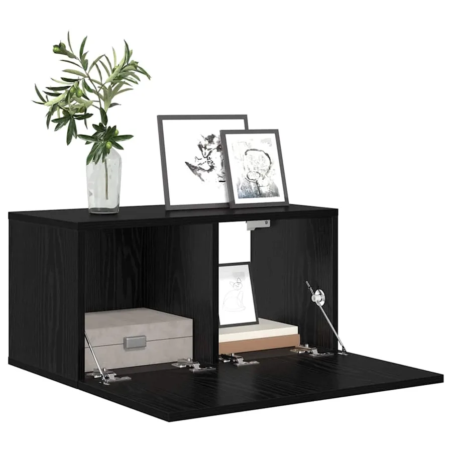 Ensemble meuble TV 3 pcs Noir 60 x 30 x 30 cm Bois d'ingénierie - 3