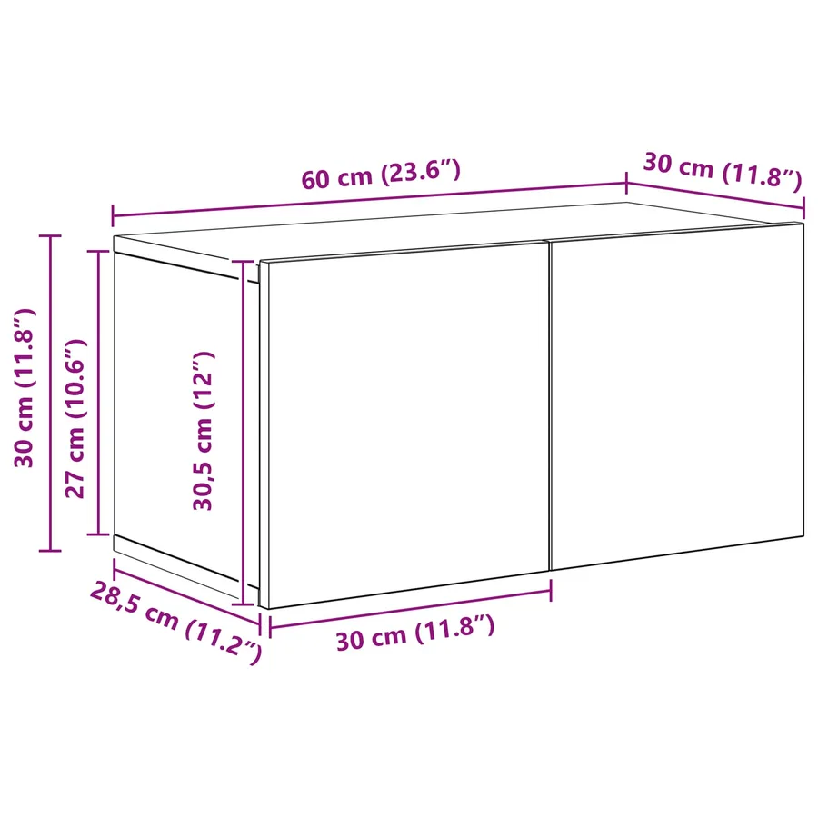 Ensemble meuble TV 10 pcs Chêne noir Bois d'ingénierie - 17