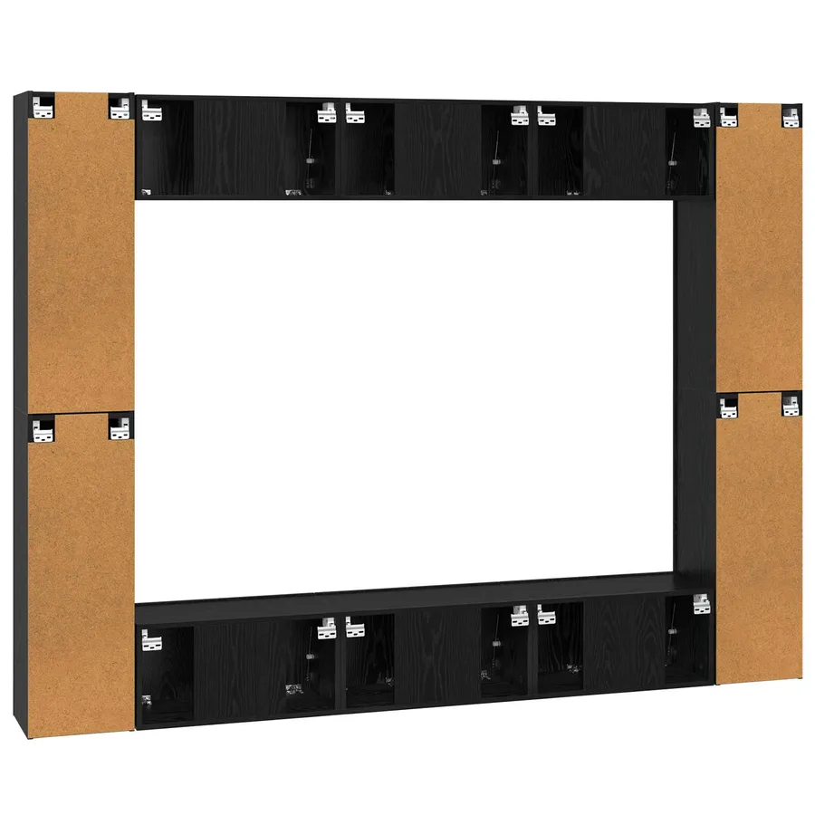 Ensemble meuble TV 10 pcs Chêne noir 30,5 x 30 x 90 cm - 10